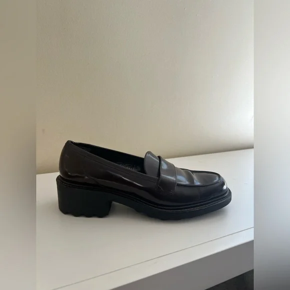 Robert Clergerie Dark Brown Chunky Heel Loafers - Picture 2 of 11